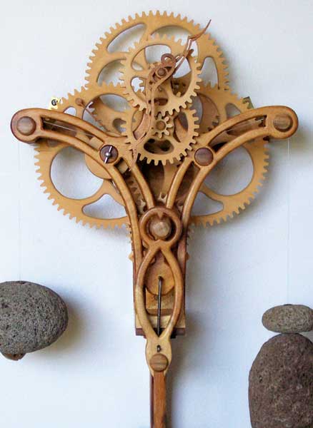 Wooden Gear Clock Plans from Hawaii by Clayton Boyer
